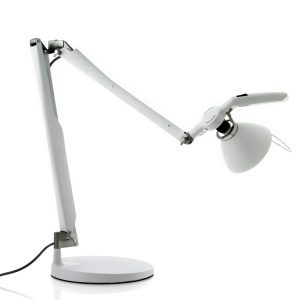 Luceplan Fortebraccio bureaulamp met dimmer wit