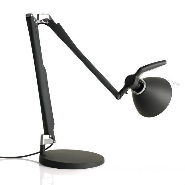 Luceplan Fortebraccio bureaulamp met dimmer zwart