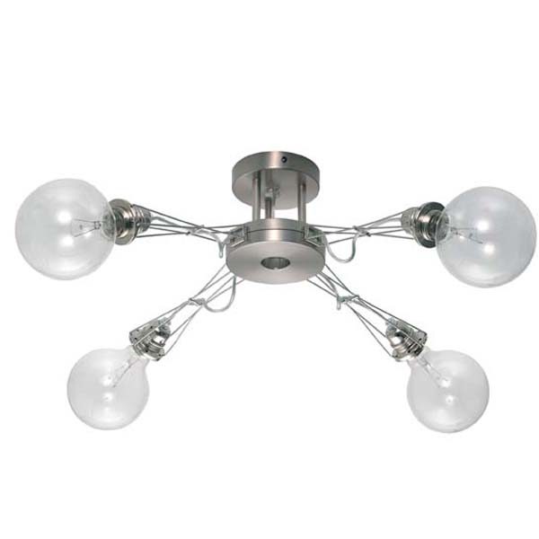 Lumina Matrix Quattro P plafondlamp nikkel