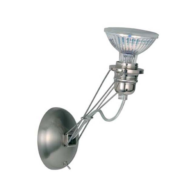 Lumina Matrix Mono wandlamp met schakelaar nikkel