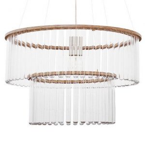 Pani Jurek Maria SC double hanglamp naturel - kroonluchter met reageerbuisjes