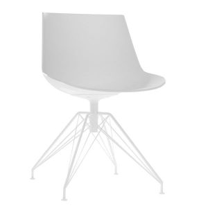 MDF Italia Flow Chair stoel met wit LEM onderstel