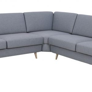 Hoekbank 'Vidar' kleur grijs-blauw