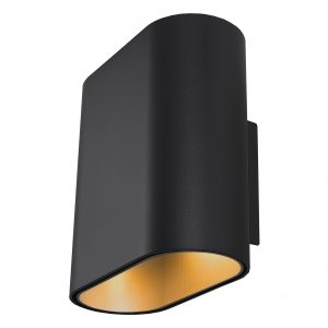 Modular Duell wandlamp LED black gold interior