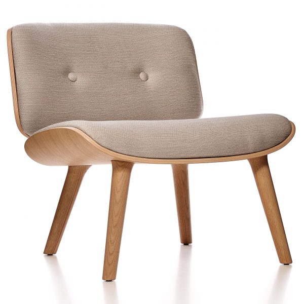 Moooi Nut fauteuil met white washed onderstel