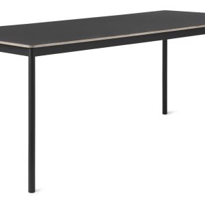 Muuto Base tafel 190x85 zwart linoleum blad multiplex rand