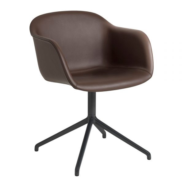 Muuto Fiber Swivel gestoffeerde stoel