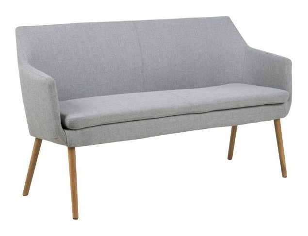 Eetkamerbank 'Rikke' kleur lichtgrijs