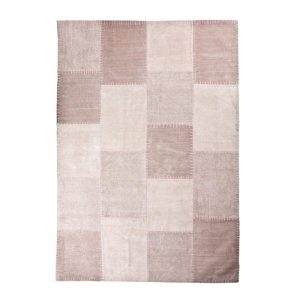 By-Boo vloerkleed 'Patchwork Mono' 200 x 290cm, kleur roze