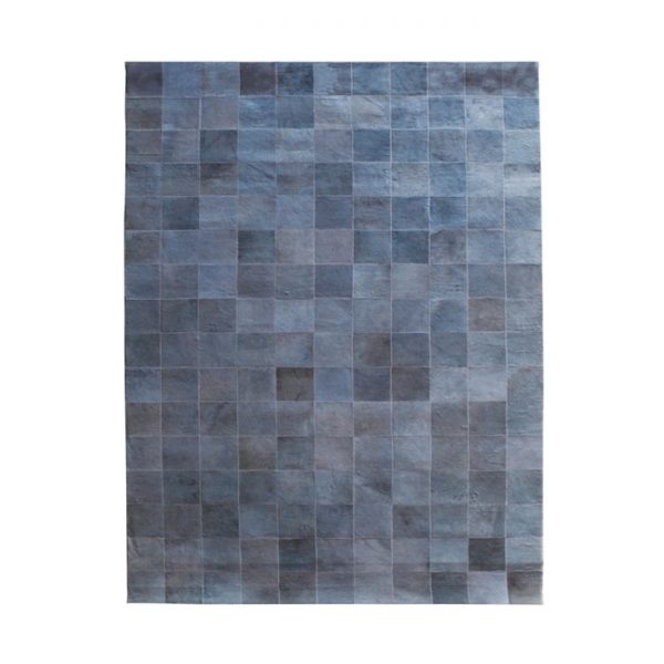 By-Boo vloerkleed 'Patchwork Leather' 160 x 230cm, kleur grijs