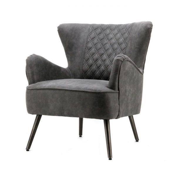 Eleonora Fauteuil 'Daisy' kleur antraciet