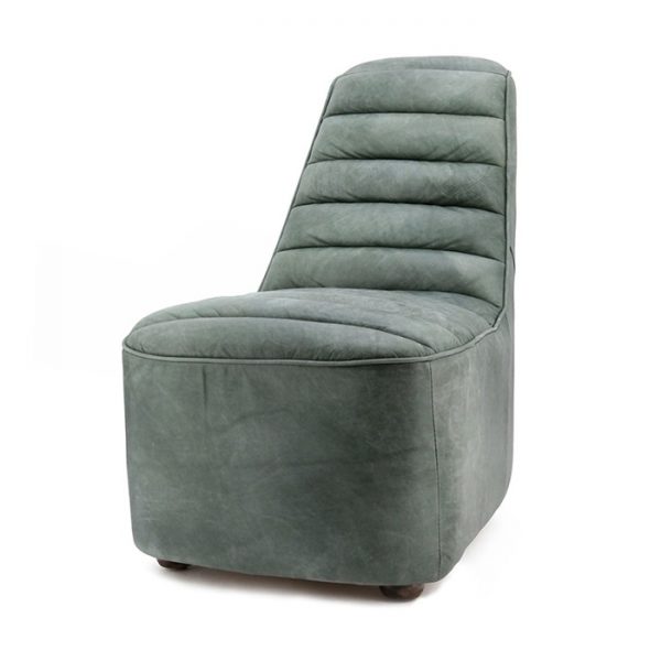 Eleonora Fauteuil 'Leonardo' Vintage Leder, kleur groen