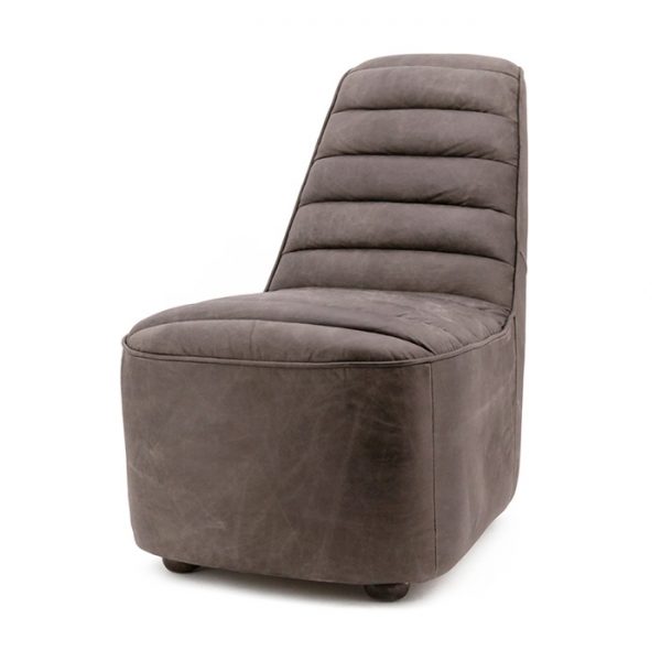 Eleonora Fauteuil 'Leonardo' Vintage Leder, kleur donkerbruin