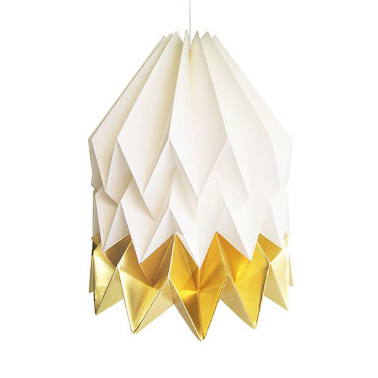 Orikomi Origami lamp XL - Papieren hanglamp pastel