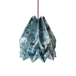 Orikomi Wildflower Origami Hanglamp met koord - Papier - origami hanglamp papier