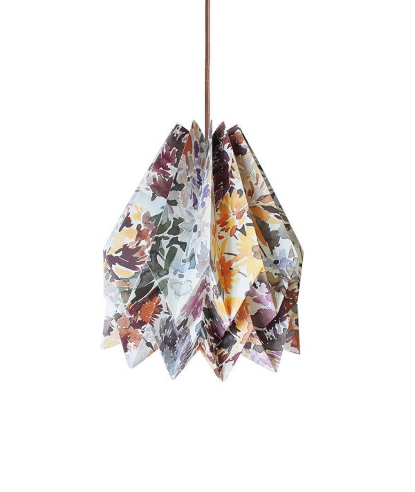 Orikomi Wildflower Origami Hanglamp met koord - Papier - origami hanglamp papier