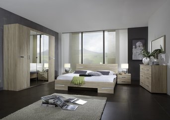 Complete ACTIE slaapkamer Anne Deluxe - 140 x 190 cm - Ruw eiken