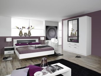 Complete ACTIE slaapkamer Baruno - 160 x 200 cm - Alpine wit