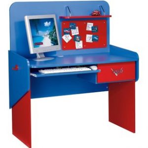 Disney CARS bureau - 114 x 130 x 63 cm - Blauw / rood