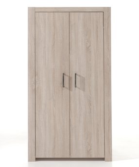 Draaideurkast Alex - 107 x 199,5 x 59,5 cm (2 deuren) - Lichte Eik