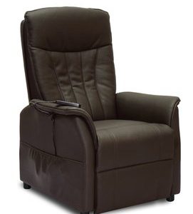 Elektrische sta-op fauteuil Dover - Medium - Leder zwart