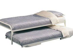 Onderschuifbed Divan (2-delig) - 90 x 200 cm - Zilver