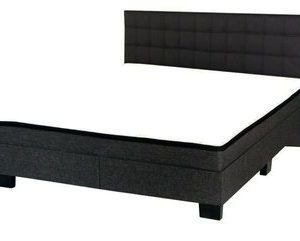 Vlakke boxspring Berlin - 120 x 200 cm (1 box) - Grijs