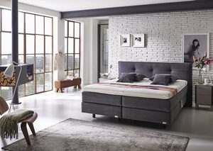 Vlakke boxspring Norma Timeless Select - 140 x 200 cm - Elan donkerbruin