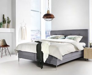 Vlakke boxspring Sunday 700 - 140 x 200 cm - Napoli Beige