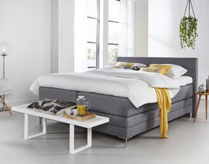 Vlakke boxspring Sunday 800 - 140 x 200 cm - Napoli Beige