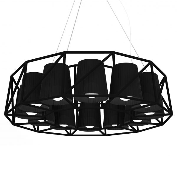 Seletti Multilamp Ring hanglamp zwart