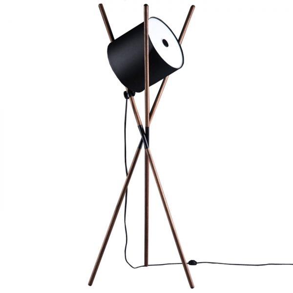 Artisan Shift lamp - design vloerlamp - 130 cm - Europees walnoot -