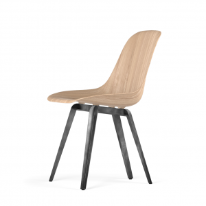 Kubikoff Slice stoel - W9 Side Chair Shell - Grijs onderstel -