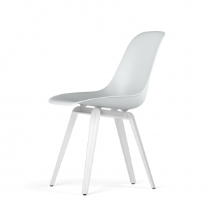 Kubikoff Slice stoel - V9 Side Chair Shell - Wit onderstel -