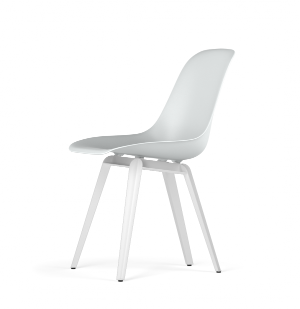 Kubikoff Slice stoel - V9 Side Chair Shell - Wit onderstel -