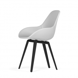 Kubikoff Slice stoel - Dimple POP shell - Kunstleer - Zwart onderstel -