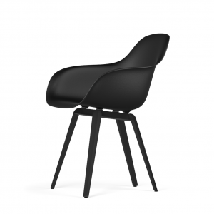 Kubikoff Slice stoel - V9 Armshell - Zwart onderstel -