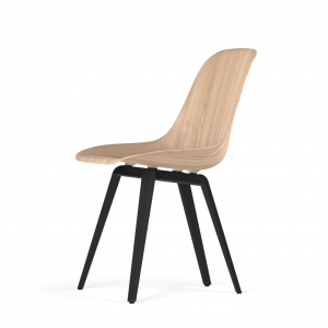 Kubikoff Slice stoel - W9 Side Chair Shell - Zwart onderstel -