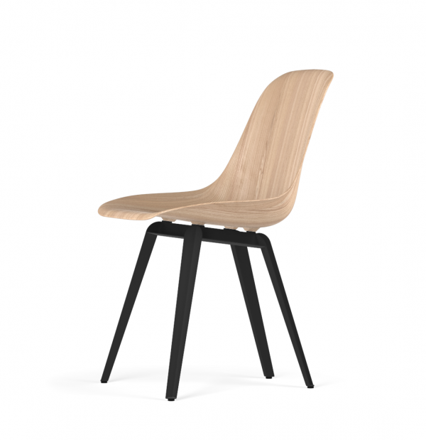 Kubikoff Slice stoel - W9 Side Chair Shell - Zwart onderstel -