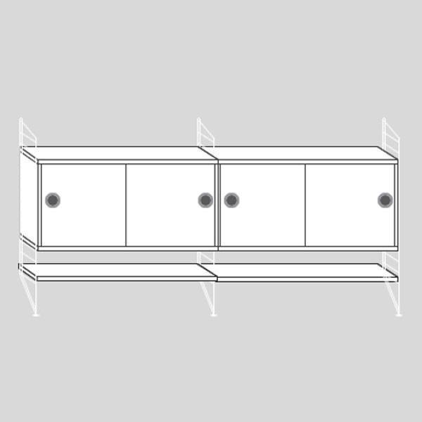 String Dressoir medium wit