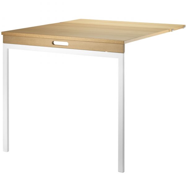 String Klaptafel 78 x 96 cm eiken/wit