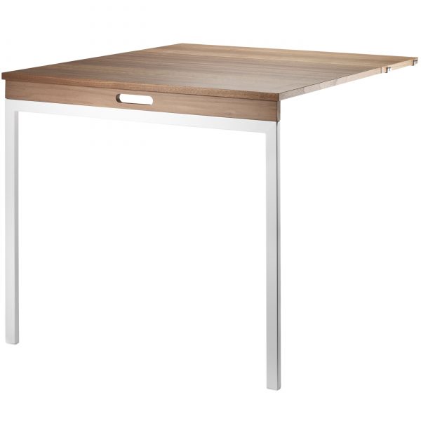 String Klaptafel 78 x 96 cm walnoot/wit