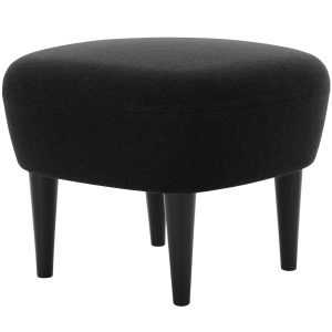 Tom Dixon Wingback Black ottoman