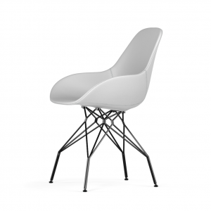 Kubikoff Triple stoel - Dimple POP shell - Kunstleer - Zwart onderstel -