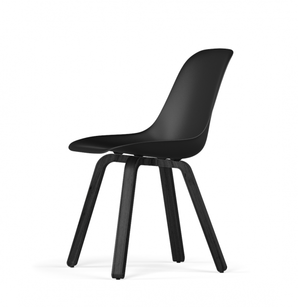 Kubikoff U base stoel - V9 Side Chair Shell - Zwart onderstel -