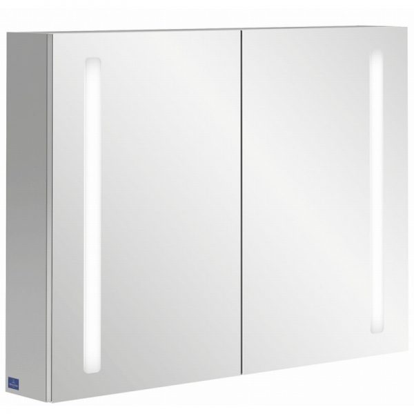 Villeroy & boch My view 14 spiegelkast 100cm. 2xdeur m/led m/vergrootspiegel