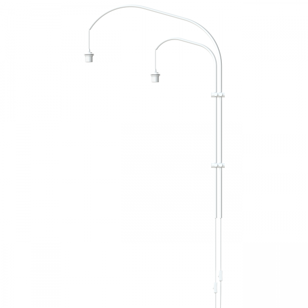 VITA lampen Willow Wall - Wandbevestiging - Double - Wit - Lampenstandaard