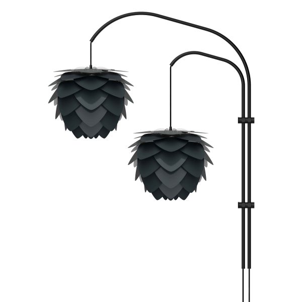 Vita Willow Double wandlamp zwart