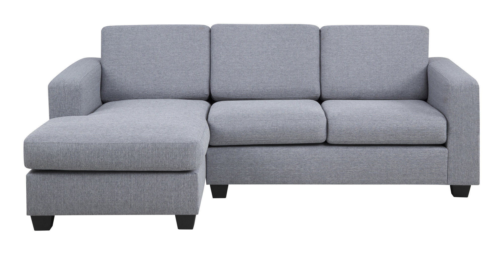 Loungebank 'Livia' links, kleur lichtgrijs