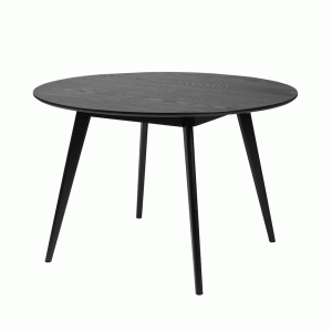 Nordiq Yumi diningtable 115 | zwart - eettafel rond zwart